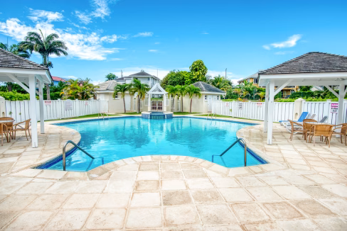Furnished 2-bedroom condo for long-term rental in Barbados with modern amenities and scenic views
